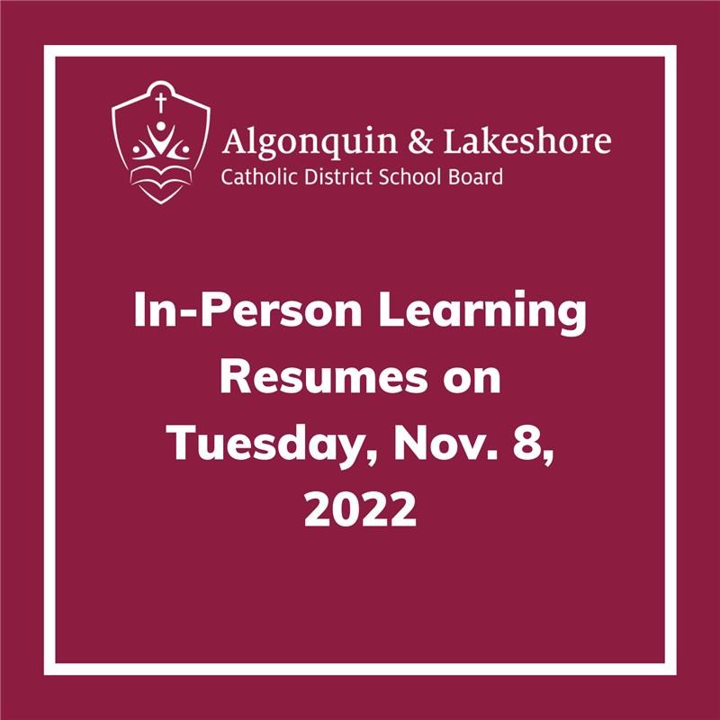 In-Person Learning Resumes