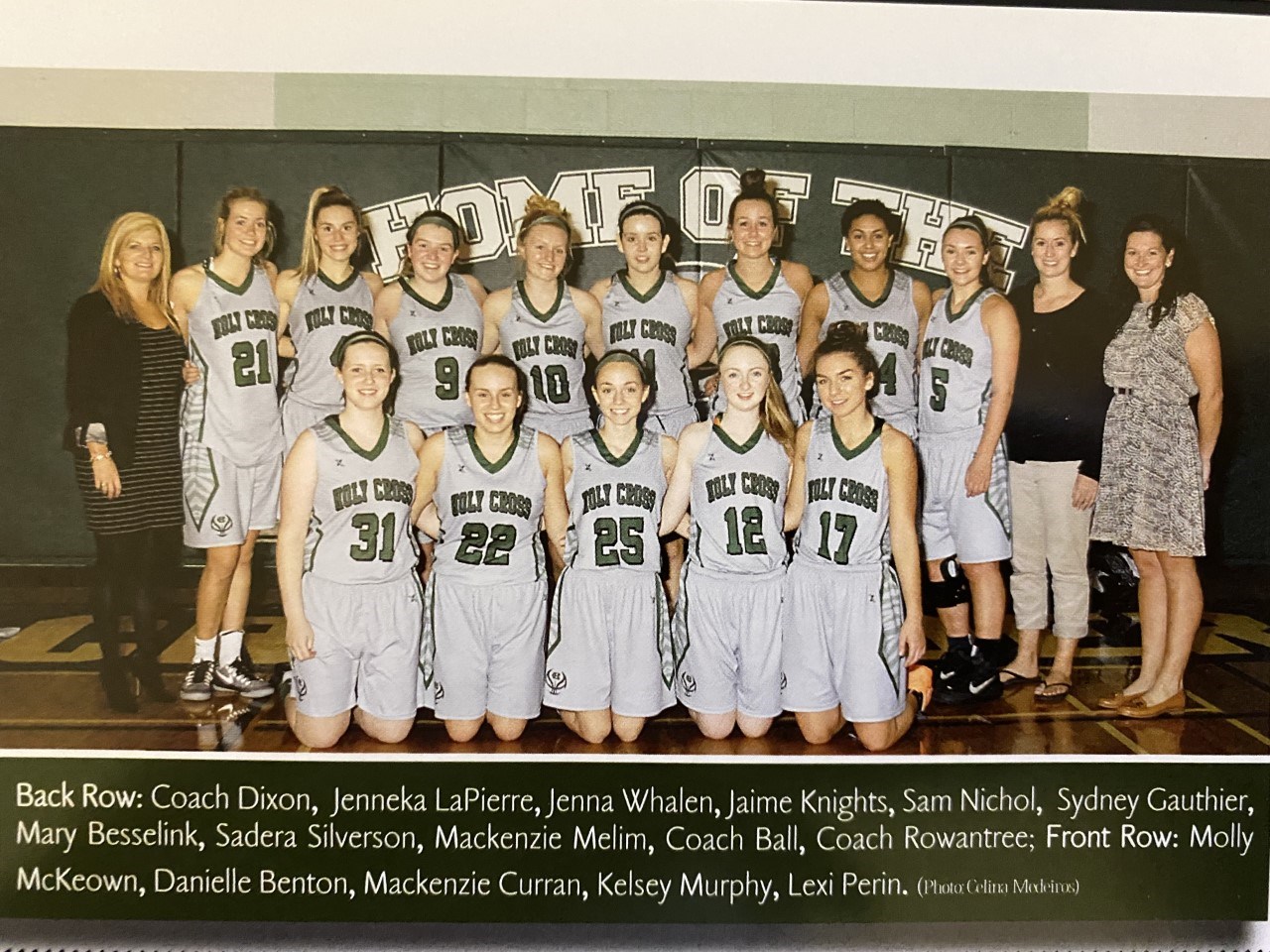 Sr. Girls Basketball Team 2015
