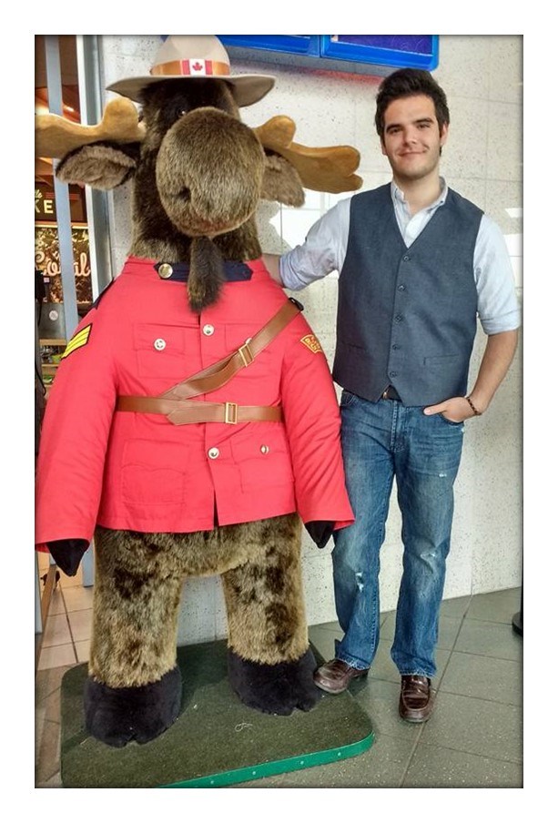 Student with fake Canadian Moose