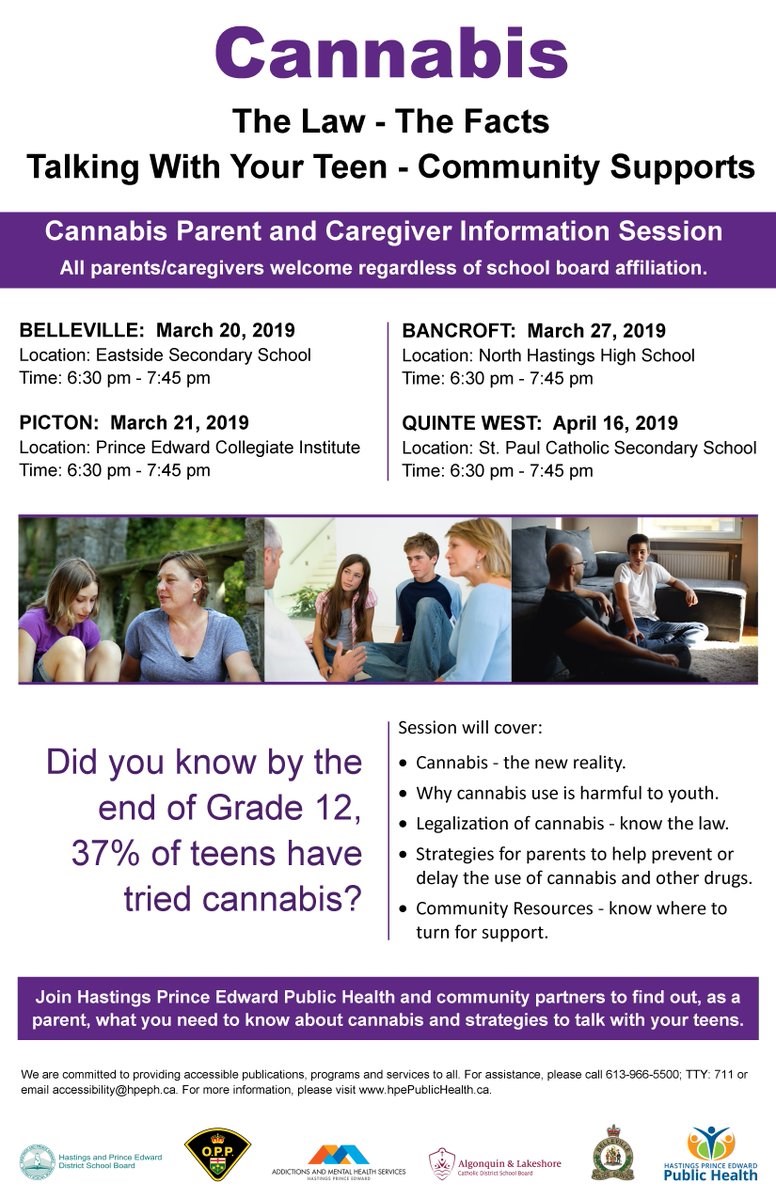 Cannabis information poster