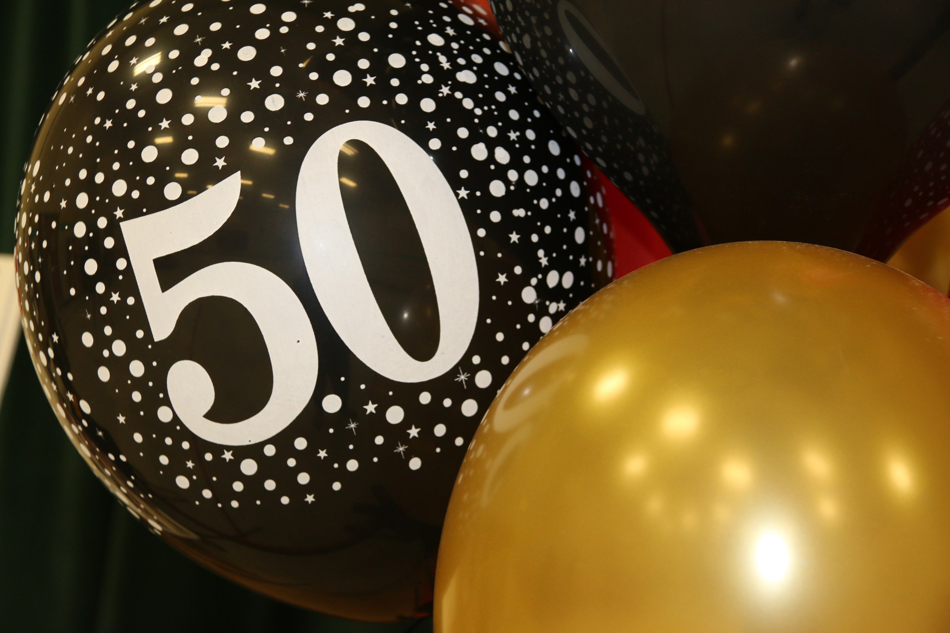 50 years balloons