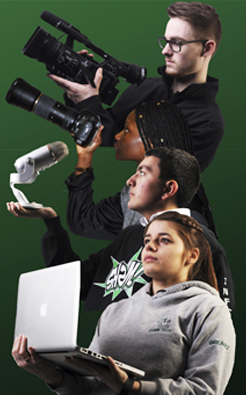 SHSM ICT students with video photo audio computer equipment.jpg