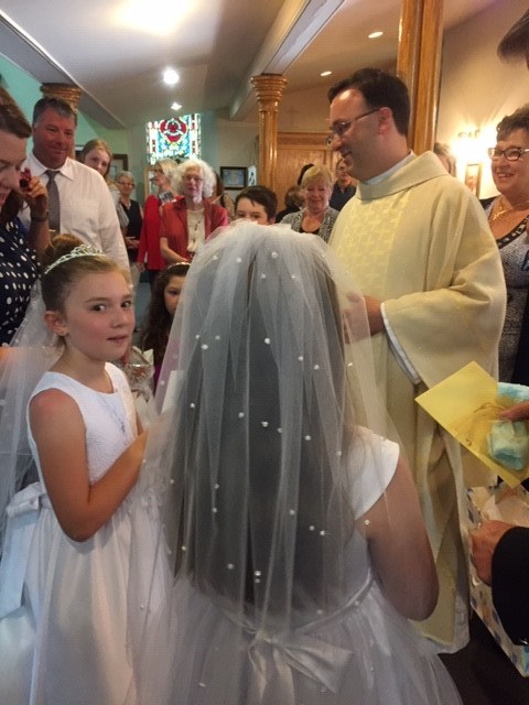 Children celebrating their First Holy Communion