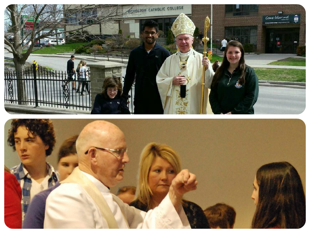 Archdiocese and mass photo collage